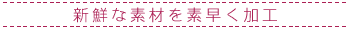�V�N�ȑf�ނ�f�������H
