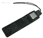 ダンヒル 携帯ストラップ ブラック×ガンメタ L2K083A