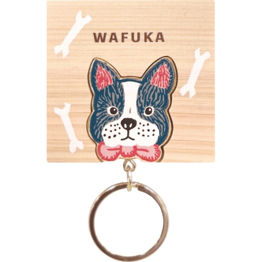 WAFUKA Hinoki keyring�i�Ђ̂��L�[�����O�j �t�����`�u���h�b�O TMK-022 �摜1