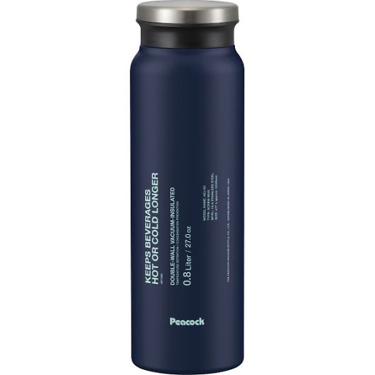 �s�[�R�b�N �X�e�����X�{�g���X�N�����[�}�O�^�C�v�i800ml�j �_�[�N�l�C�r�[ AEJ-80AK �摜1