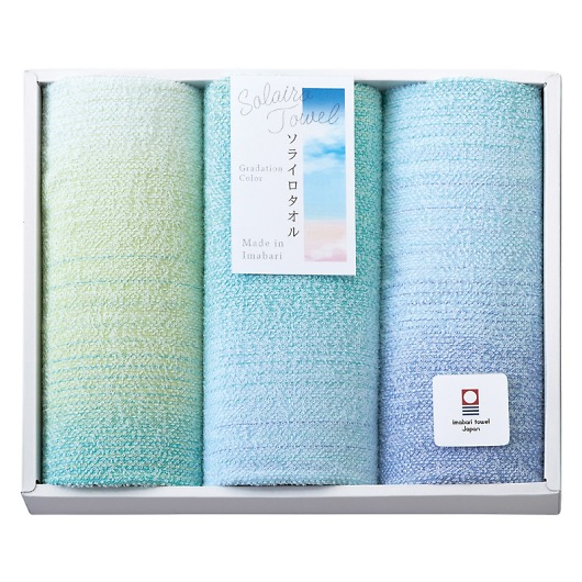 Solairo Towel �i�\���C���^�I���j �t�F�C�X�^�I��3P �u���[ SO3063 BL/PI �摜1