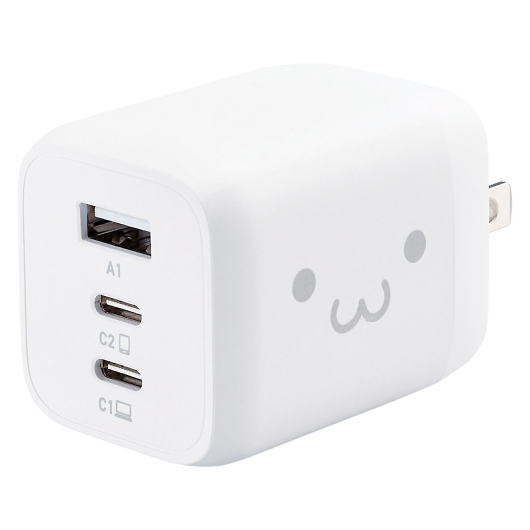 ELECOM AC&USB�[�d��65W ���낿��� EC-AC4465WH/WF/BK �摜1