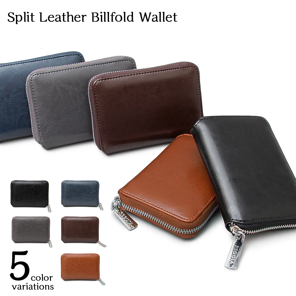 REGISTA WX^ SPLIT LEATHER BILLFOLD WALLET rtH[h EHbg Eht@Xi[܂z 612 摜1