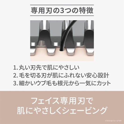 Panasonic �p�i�\�j�b�N �t�F�C�X�t�F���G �O���[�� ES-WF53-G �摜2