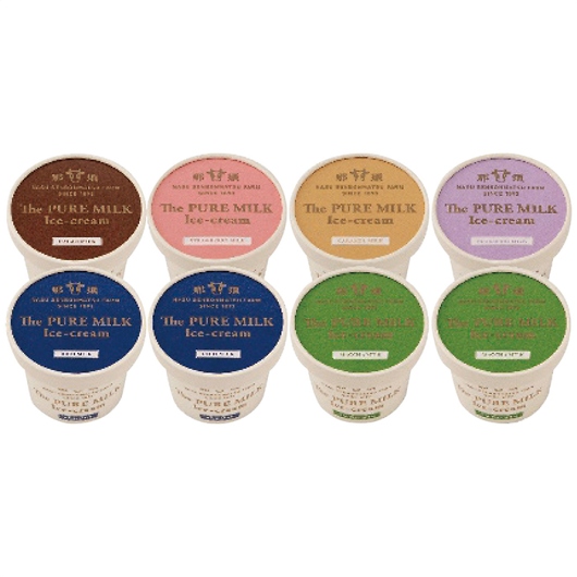 ��{���q�� The PURE MILK �A�C�X�N���[�� 8�Z�b�g P108011 �摜1