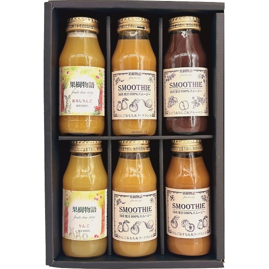 �Ȃ��Ղ� �ʎ����� �M�B�f�ނ̂�񂲃W���[�X����񂲃X���[�W�[6�{�Z�b�g 24JS6D �摜1