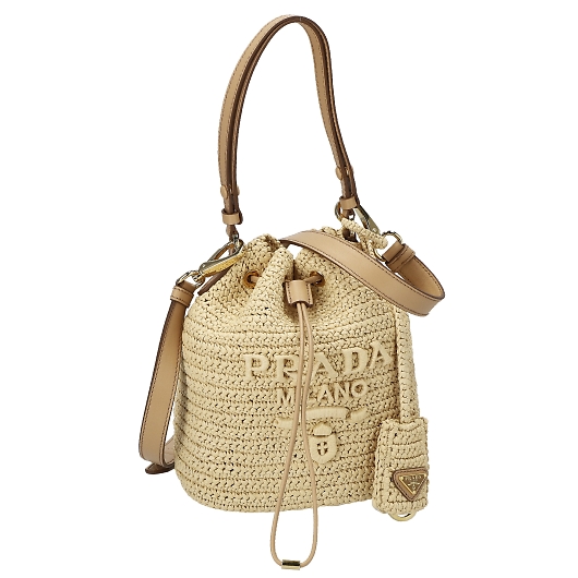 PRADA v_ nhobO 1BE068 NATURAL FIBERS OUO/NAT 摜2