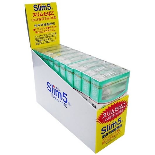 シーエス工業 ニュークロレラパイプ スリム5 スリムサイズ煙草用 5本入×10個 画像1