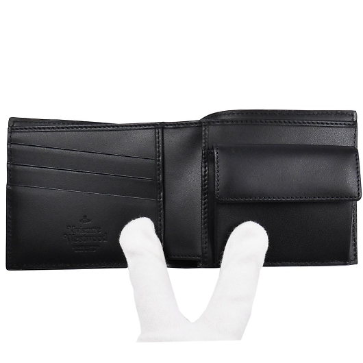 新品 ヴィヴィアン KENT MAN ロゴ入り 二つ折りウォレット