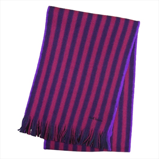 PAUL SMITH |[X~X }t[ 2020NH~ MEN SCARF REVERSE STRP M1A-421F-ES10-59 摜1