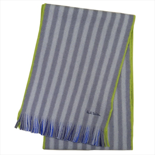 PAUL SMITH |[X~X }t[ 2020NH~ MEN SCARF REVERSE STRP M1A-421F-ES10-76 摜1