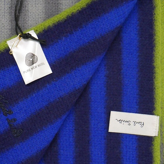 PAUL SMITH |[X~X }t[ 2020NH~ MEN SCARF REVERSE STRP M1A-421F-ES10-76 摜2