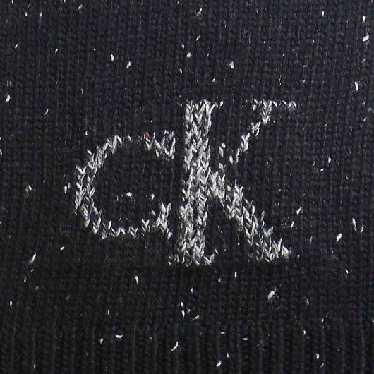 Calvin Klein JoNC lbv }t[ TWEED MONOGRAM SCARF / BLACK BEAUTY / CK200319-001 摜3