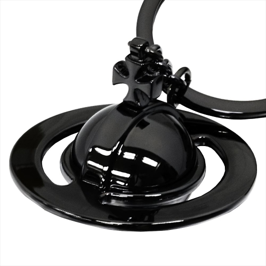 Vivienne Westwood BBAEGXgEbh L[O SAFFIANO 3D ORB 8203010EU-OM0009-N405 GUNMETAL GUNMETAL~BLACK 摜2