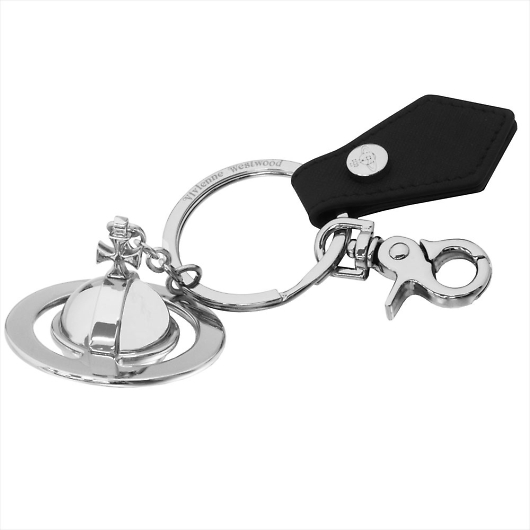 Vivienne Westwood BBAEGXgEbh L[O SAFFIANO 3D ORB 8203010HU-OM0009-N405 SILVER SILVER~BLACK 摜1