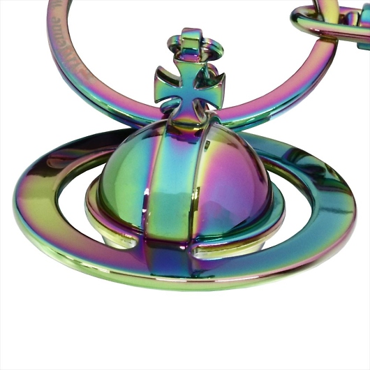 Vivienne Westwood BBAEGXgEbh L[O SAFFIANO 3D ORB 8203010OU-OM0009-N405 IRIDESCENT I[~BLACK 摜2