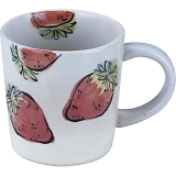 夕立窯 フルーツマグカップ いちご YK622
