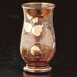 ラスカボヘミア カリガラス花瓶 26745/8304/10