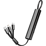 3IN1�}���`�P�[�u�� �u���b�N SW-165BK