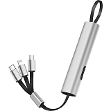 3IN1�}���`�P�[�u�� �V���o�[ SW-165SV