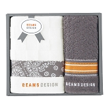 BEAMS DESIGN �`�F�b�J�[�o���_�i �t�F�C�X�^�I��&�^�I���n���J�` �O���[ 51-3139150GY/NB