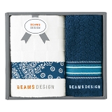 BEAMS DESIGN �`�F�b�J�[�o���_�i �t�F�C�X�^�I��&�^�I���n���J�` �l�C�r�[�u���[ 51-3139150GY/NB