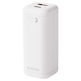 ELECOM ���d�r�����o�C���o�b�e���[ �z���C�g DE-KD06WH/BK