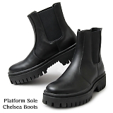 glabella Ox PLATFORM SOLE CHELSEA BOOTS vbgtH[ \[ `FV[u[c V[gu[c glbb-211