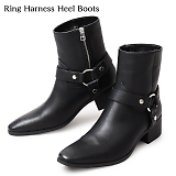 glabella Ox RING HARNESS HEEL BOOTS O n[lX q[ V[gu[c glbb-240