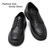 glabella Ox PLATFORM SOLE DERBY SHOES vbgtH[ \[ _[r[ V[Y ubN glbt-199