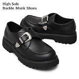 glabella Ox HIGH SOLE BUCKLE MONK SHOES nC\[ obN N V[Y ubN glbt-217