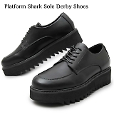 glabella Ox PLATFORM SHARK SOLE DERBY SHOES vbgtH[ V[N \[ _[r[ V[Y ubN glbt-219