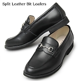 glabella Ox SPLIT LEATHER BIT LOAFERS XvbgU[ rbg [t@[ ubN glbt-234