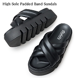 glabella Ox HIGH SOLE PADDED BAND SANDALS nC\[ pbhoh T_ ubN glbt-267