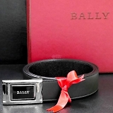 BALLY バリー BLACK CALF PLAIN ベルト ブラック×ブラック 6184665