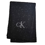 Calvin Klein JoNC lbv }t[ TWEED MONOGRAM SCARF / BLACK BEAUTY / CK200319-001