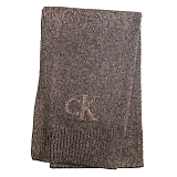 Calvin Klein JoNC lbv }t[ TWEED MONOGRAM SCARF / COFFEE LIQUEUR (TWEED) / CK200319-200