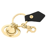 Vivienne Westwood BBAEGXgEbh L[O SAFFIANO 3D ORB LIGHT GOLD 82030078-OM0009-LA BLACK GOLD~BLACK
