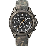 TIMEX ^CbNX rv T49987 Expedition Rugged Chronograph Watch with Green Camouflage Band