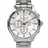 SEIKO セイコー 腕時計 クォーツ クロノグラフ SKS535P1 ホワイト×シルバー